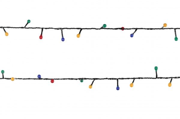 Электрогирлянда линейная внутренняя встроенный светодиод (LED) 48 ламп 2,4м Жемчужные шарики LDBL048M-10-C 