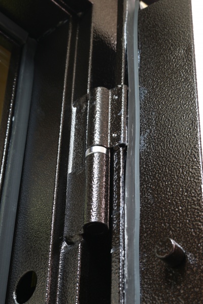 Двері вхідні металеві Y1S043C056 2 замки (соти) коричневий 2050х860 мм праві