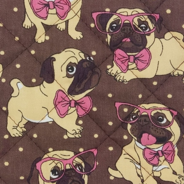 Набір кухонний Мопси коричневий із малюнком Simi 