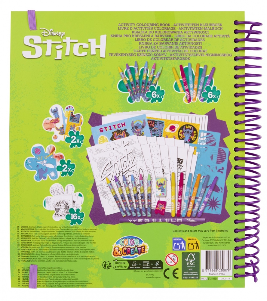 Набір-розмальовка Disney STITCH Актівіті ST24356