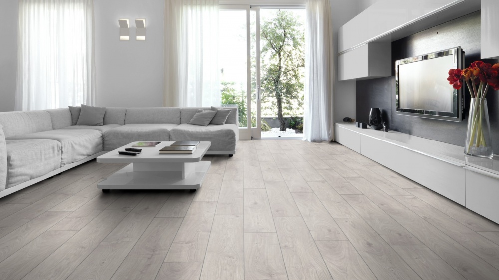 Ламінат Kronotex Exquisit V4 дуб атлас білий 32/АС4/8 мм