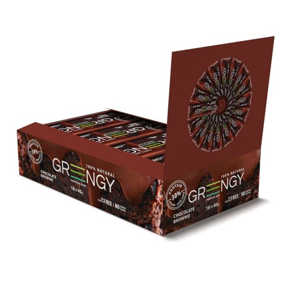 Протеиновый батончик Greengy Шоколадный брауни 40 г
