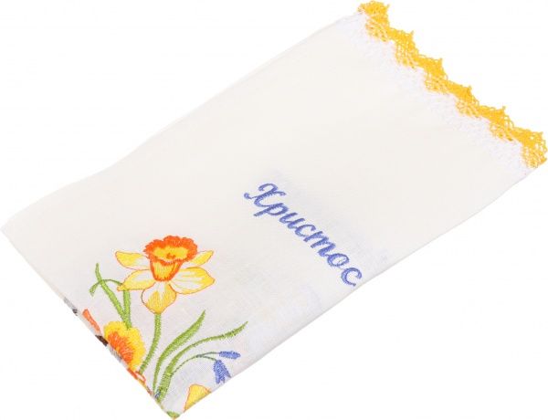 Серветка великодня Галерея льону Христос Воскрес 30x50 см білий 