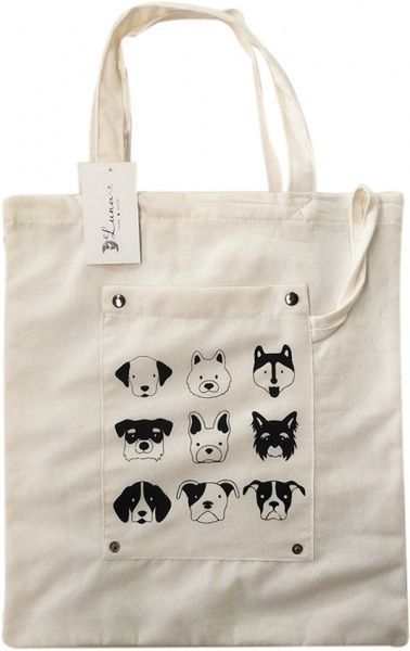 Сумка Luna шоппер Dogs 42x38 см мульті