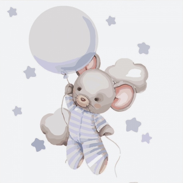 Картина за номерами Подорож до зірок 30x30 см Ідейка 