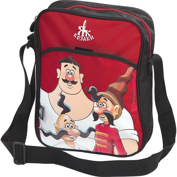 Сумка через плече вертикальная Как Козаки бордо