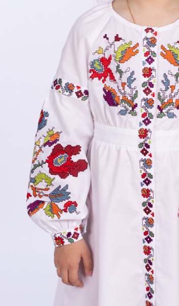 Платье Эдельвика 24-22/09 р.152 белый 24-22/09 