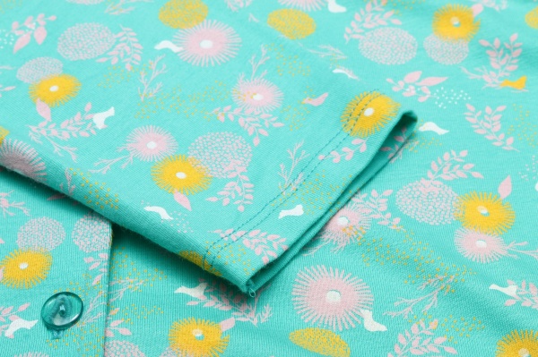 Пижама детская для девочек KOSTA 1431-6 р.146–152 зеленый 