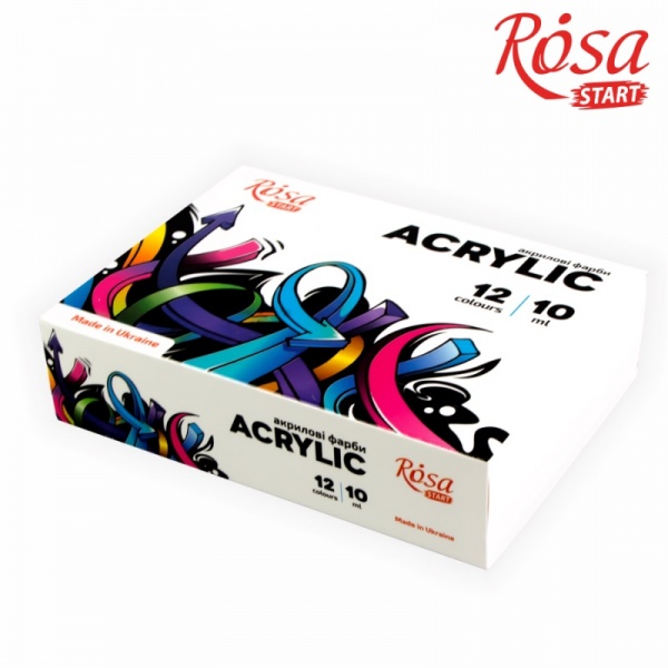Акрил для декора Graffiti 12 x 10 мл Rosa Start