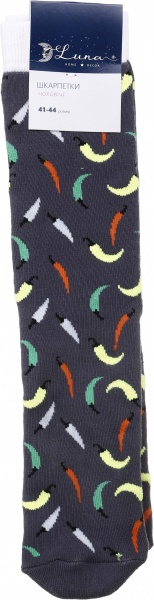 Шкарпетки чоловічі Luna Перці кольорові р.41-44 темно-синій 1 шт.