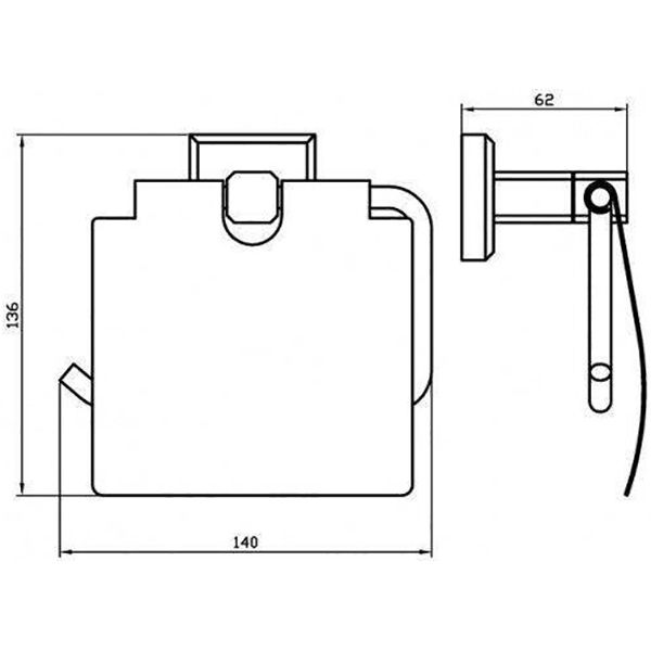 Держатель для туалетной бумаги Aqua Rodos Leonardo 9926