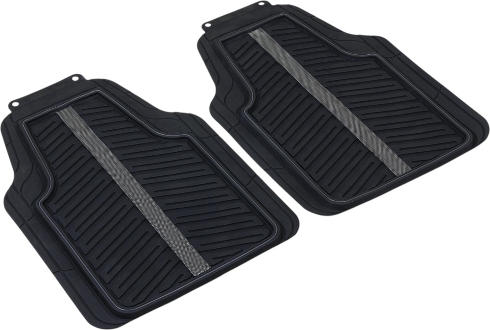 Коврики автомобильные Auto Assistance передние AA24101FG 2 шт. черно-серый универсальные