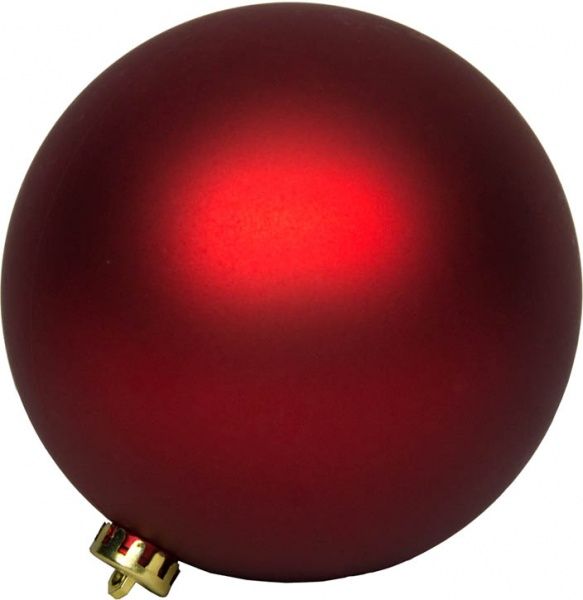 Шар пластиковый Девилон 033935 d150 однотонный красный