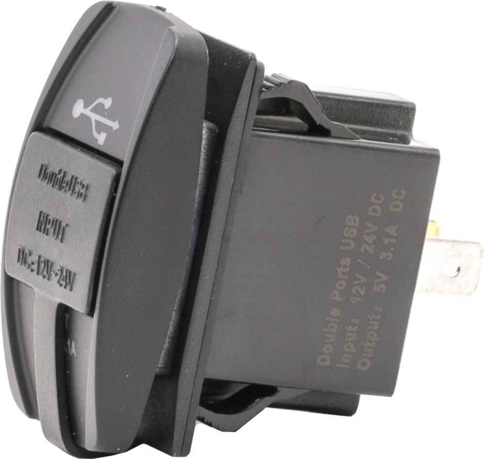 Автомобильное зарядное устройство CarCommerce 12/24V - 2 x USB 42557