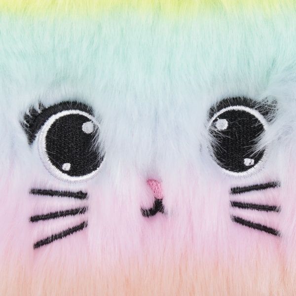 Пенал школьный Котенок разноцветный