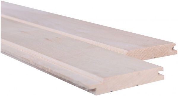 Вагонка деревянная 1с липовая цельная 15x85x1800 мм (уп. 5 шт.)