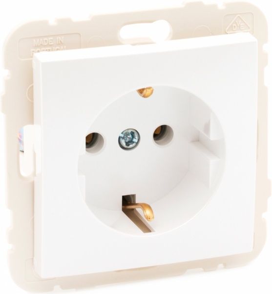 Розетка с заземлением Efapel Logus 2P+Z 16 А 250 В без шторок белый 21131 TGE