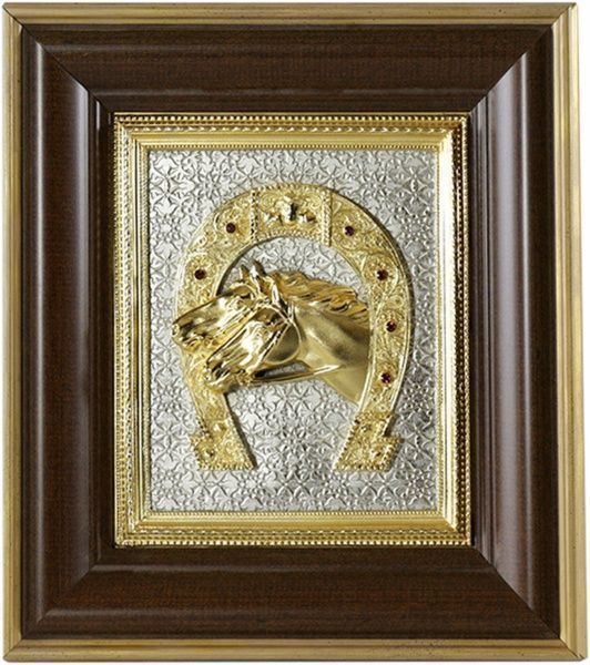 Композиция Подкова с лошадьми 206002005 21x19 см 