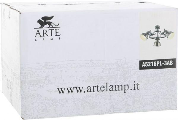 Спот Arte Lamp Martin 3x40 Вт E14 антична бронза A5216PL-3AB 