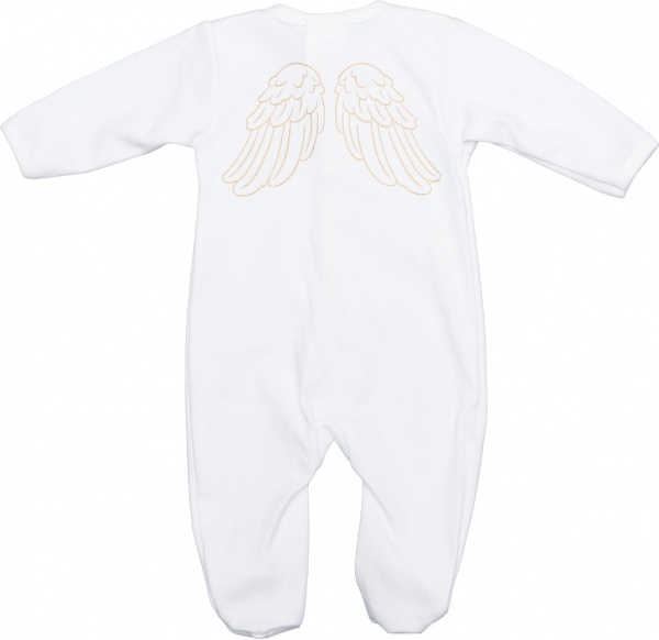 Комбинезон детский для девочки Bambinelli с крылышками р.56 белый 