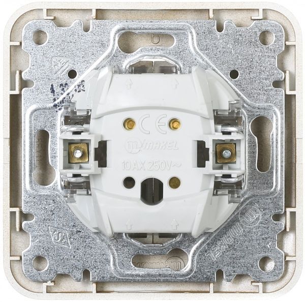 Выключатель двухклавишный Makel Lillium Natural без подсветки 10 А 250В дуб