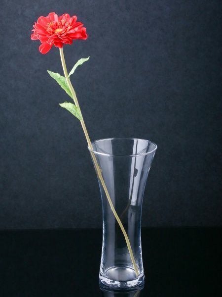 Ваза скляна 12,5х25 см Wrzesniak Glassworks