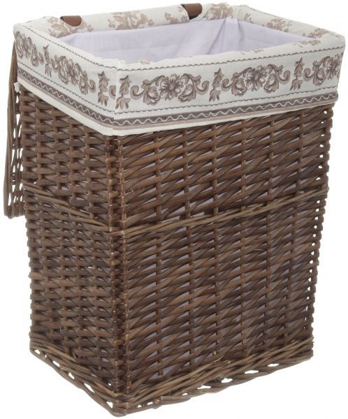 Корзина плетеная с текстилем 38х28х48 см HQ13-52AB-2 