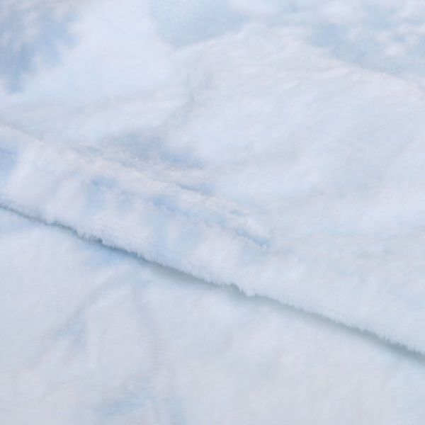 Плед Rossignal 160x200 см блакитний із білим La Nuit 