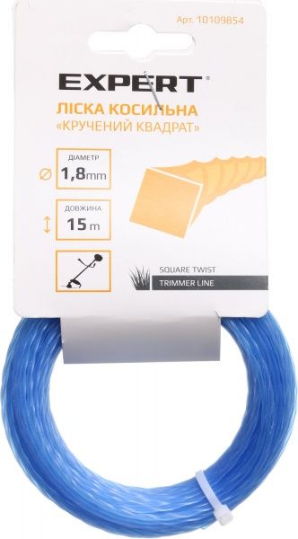 Леска косильная Expert Garden Витый квадрат 1,8 мм