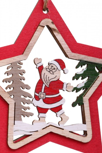 Декоративна підвіска Зірка 11,5x11,5 см 6014-85