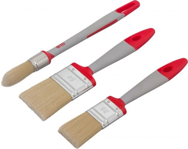 Набір пензлів Hardy червоний 3 шт. 