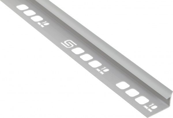 Уголок для плитки Salag внутренний ПВХ 20147 10 мм 2,5м светлый 