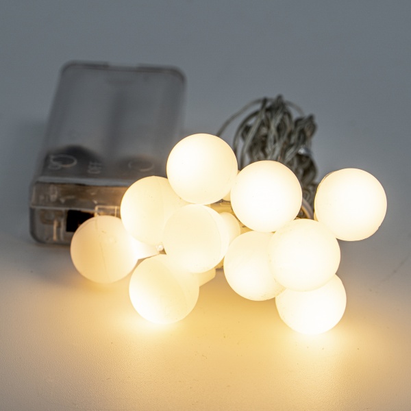 Декоративная гирлянда Altalusse (INL-2705B-10 Warm) встроенный светодиод (LED) 10 ламп 1,5 м 