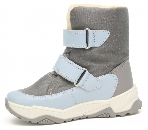 Полуботинки для девочек BARTEK 14077006 р.27 серый с голубым 