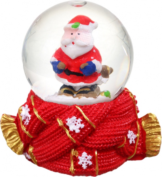 Сувенир новогодний шар снежный JHSD-45-1 светодиодная (LED) 