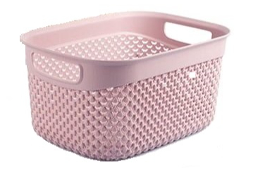 Кошик Ucsan Plastik DROP прямокутна 3,3 л рожевий 