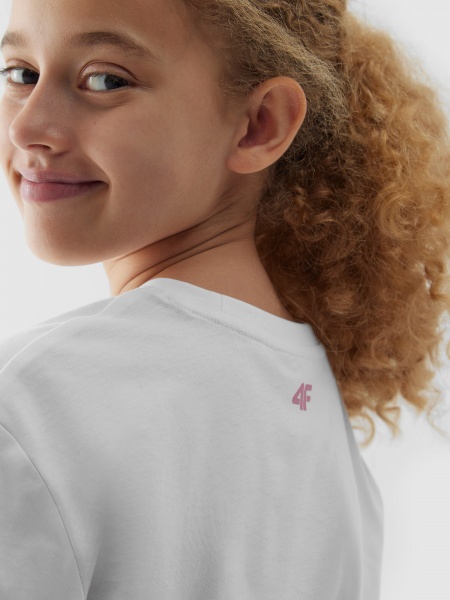 Футболка 4F TSHIRT F0820 4FJAW23TTSHF0820-10S р.134 білий