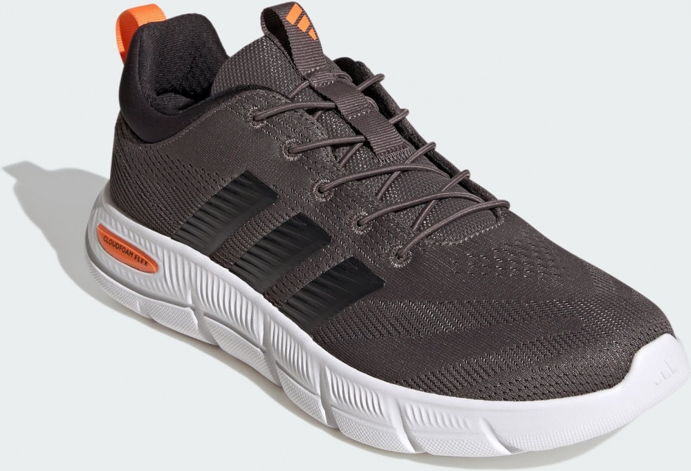 Кросівки чоловічі Adidas CLOUDFOAM FLEX - ELASTIC LACES CHACOA/CBLACK/PUOR KK3486 р.44 хакі