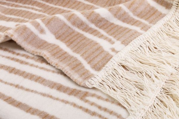 Плед Soft Impression Ombre Wave 150x200 см бежевый Biederlack 