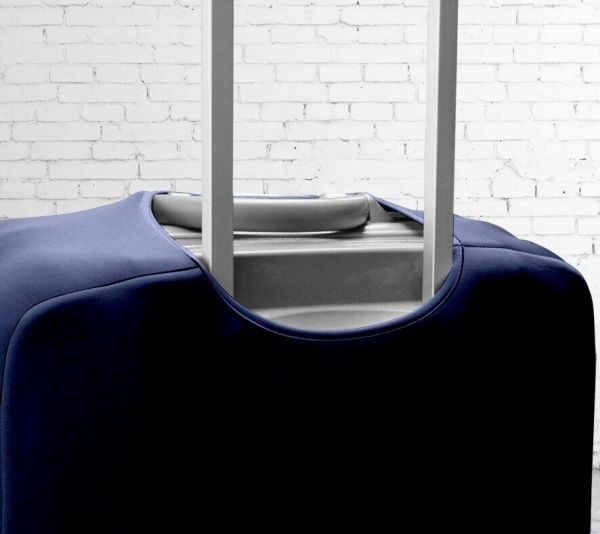 Чохол для валізи Coverbag дайвінг М темно-синій 