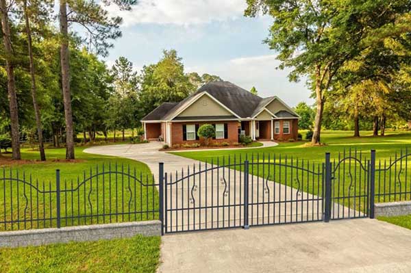 Ворота металлические вензель 1800х4000 мм