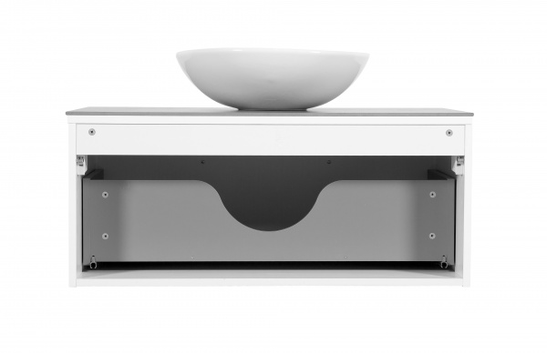 Тумба Aqua Rodos Сiєна білий мат зі стільницею 90 см та умивальником Zero 46 АР000043102