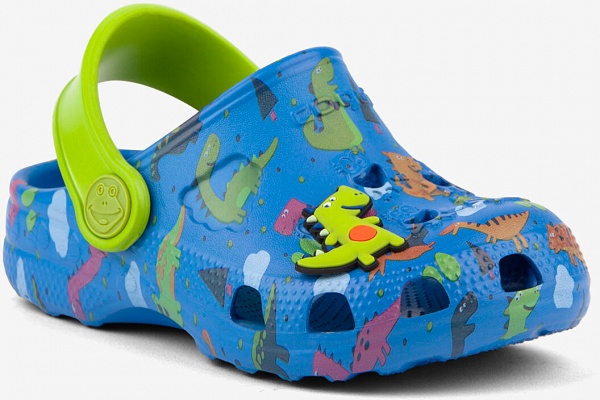 Сабо Coqui 8701 ROYAL/LIME DINO + AMULET (20/21 - 27/28) 8701-248-2014 р.20/21 разноцветный