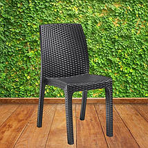 Стул пластиковый Bica Verona серый 