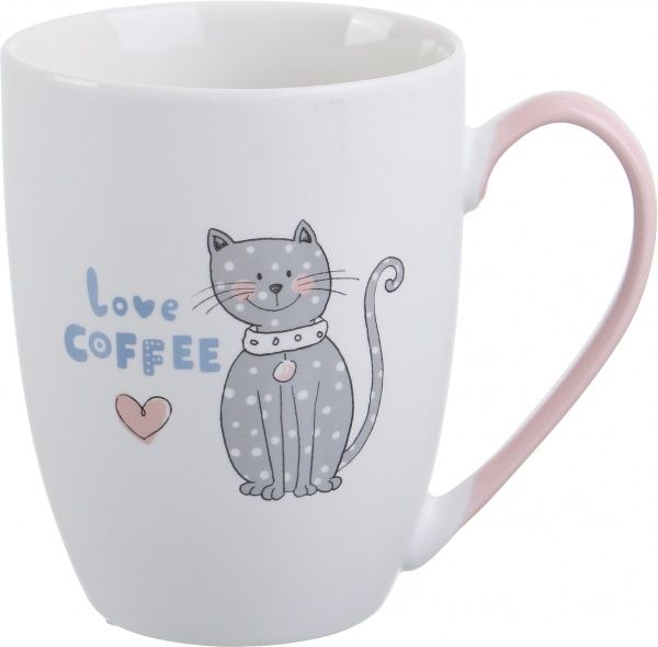 Чашка Pets Cat Gray 350 мл фарфор Fiora