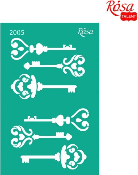 Трафарет багаторазовий самоклейкий Закохані серця №2005 GPТ50045974 130х200 мм Rosa Talent
