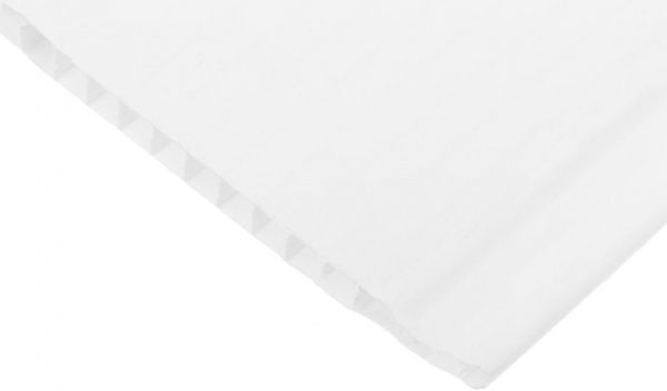 Панель ПВХ сніжно-біла 8x100x3000 мм (0,3 кв.м)