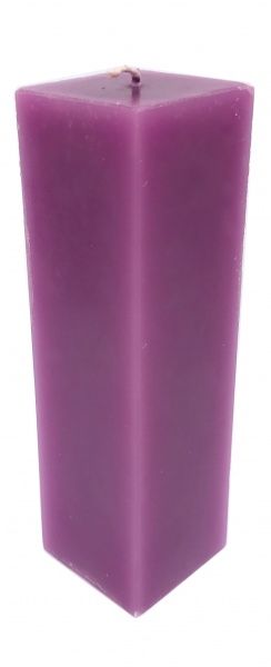 Свічка Призма 5х17 см фіолетова KOZAK