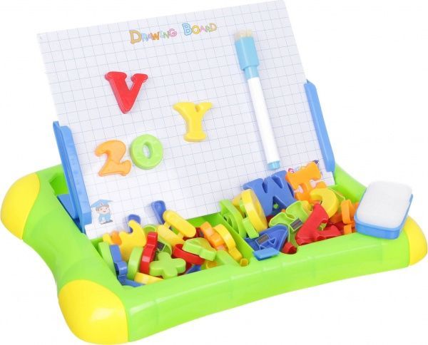 Доска магнитная First Classroom ABC с набором фигурок зеленая HM1115A/gree