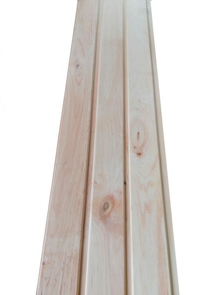 Вагонка деревянная 1 с софт-лайн ольха 14x80x2400 мм (5 шт./уп.)